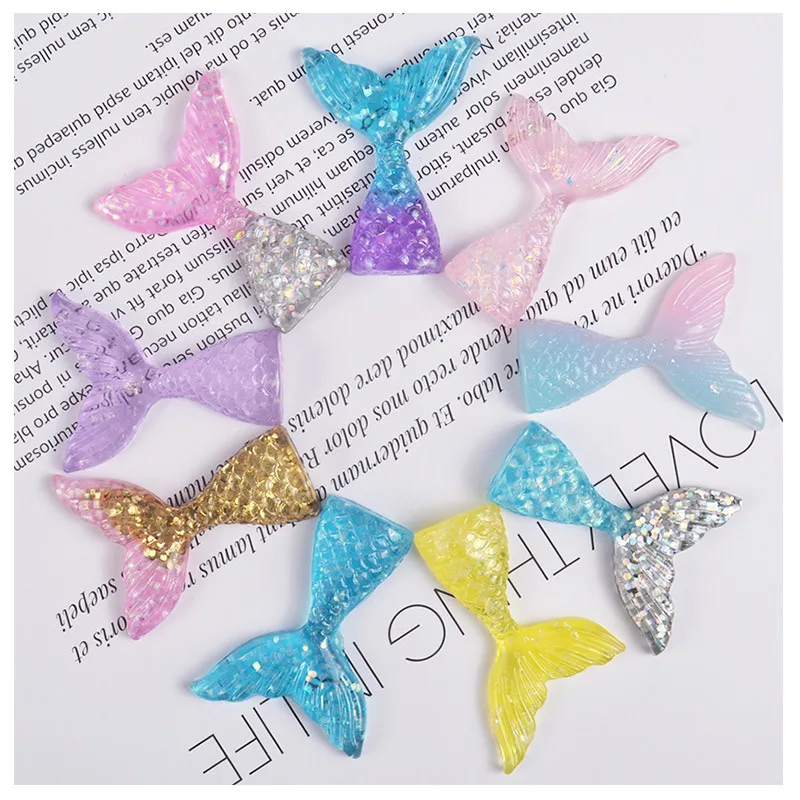 

New Mermaid Tail Charms For Slime Diy Polymer Filler Addition Slime Accessories Toys Lizun Powder Modeling Clay Kit For Children