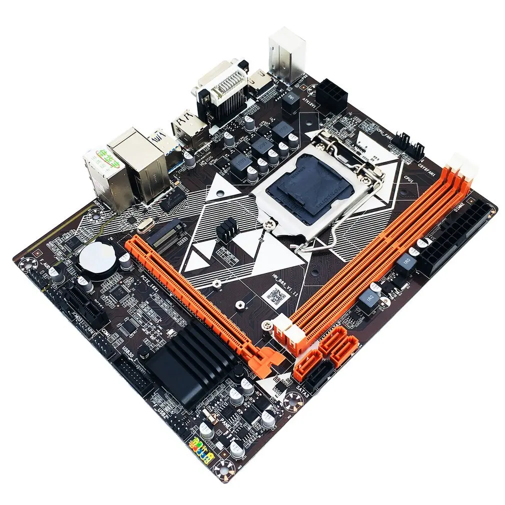 

B85 M-ATX Motherboard for LGA 1150 i3 i5 i7 E3 DDR3 1866/1333/1600/1066MHz 16GB M.2 SATA3 USB3.0 VGA DVI Mainboard