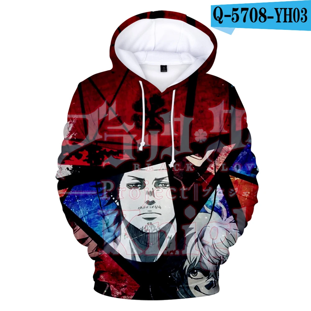 

anime shirt Children Hoodie Black Clover 3D Printed Hoodie Men Women Autumn Winter Casual Long Sleeve Sweatshirt Hooded