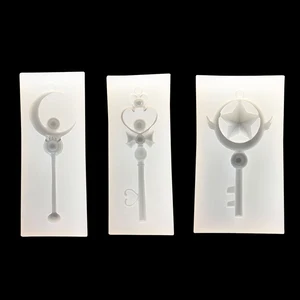 Волшебная палочка в форме ключа УФ-смола Жидкая силиконовая форма для эпоксидной смолы для DIY ювелирных изделий кулон свитер цепочка поиск инструменты для изготовления