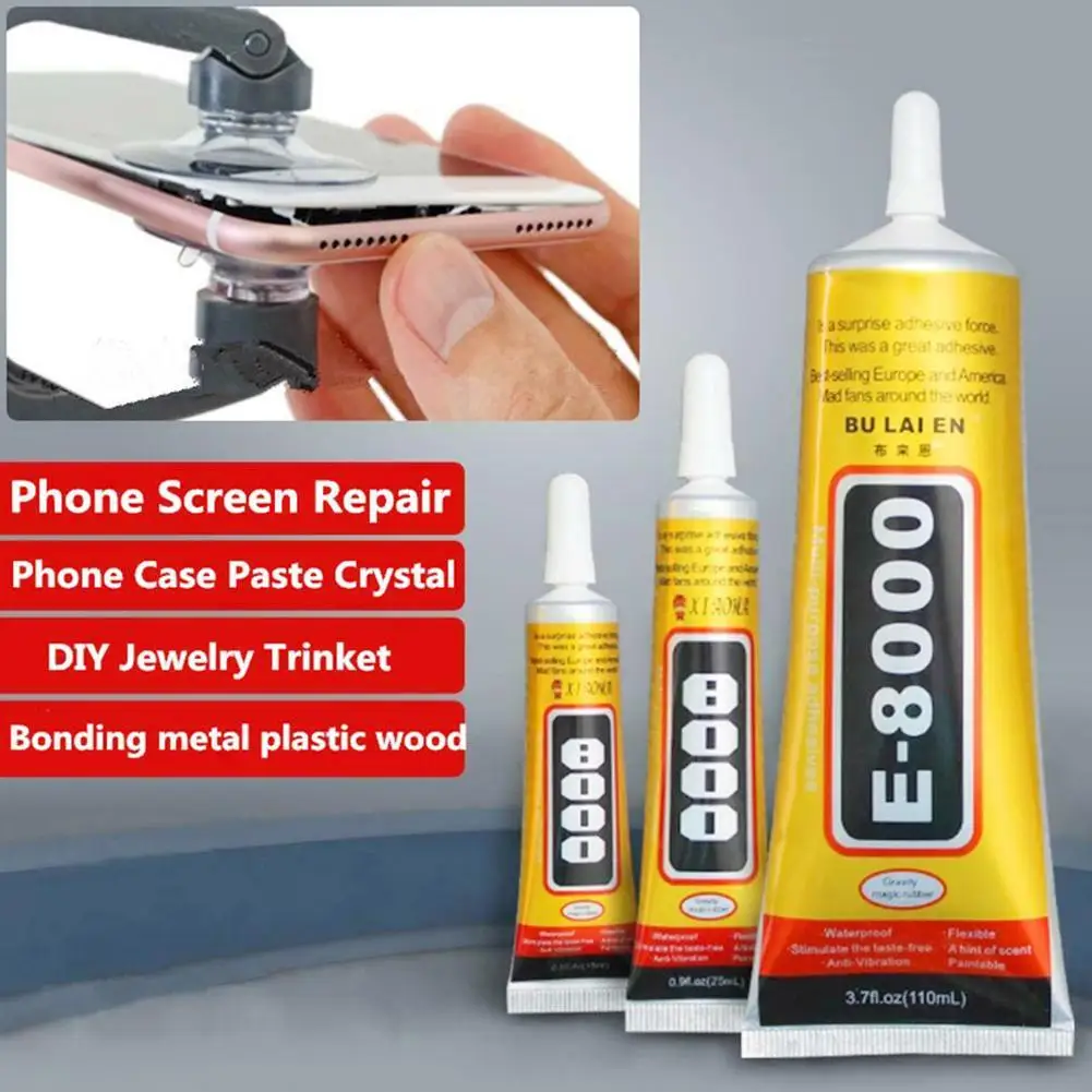50 мл клей E8000 Рамка для экрана телефона ремонт DIY ювелирных изделий прозрачный