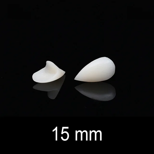 15mm 1pair Зубы вампира клыки протезы реквизит костюм на Хэллоуин реквизит вечерние сувениры маска праздничные украшения «сделай сам» ужас взрослый для детей - Цвет: 15mm 1pair
