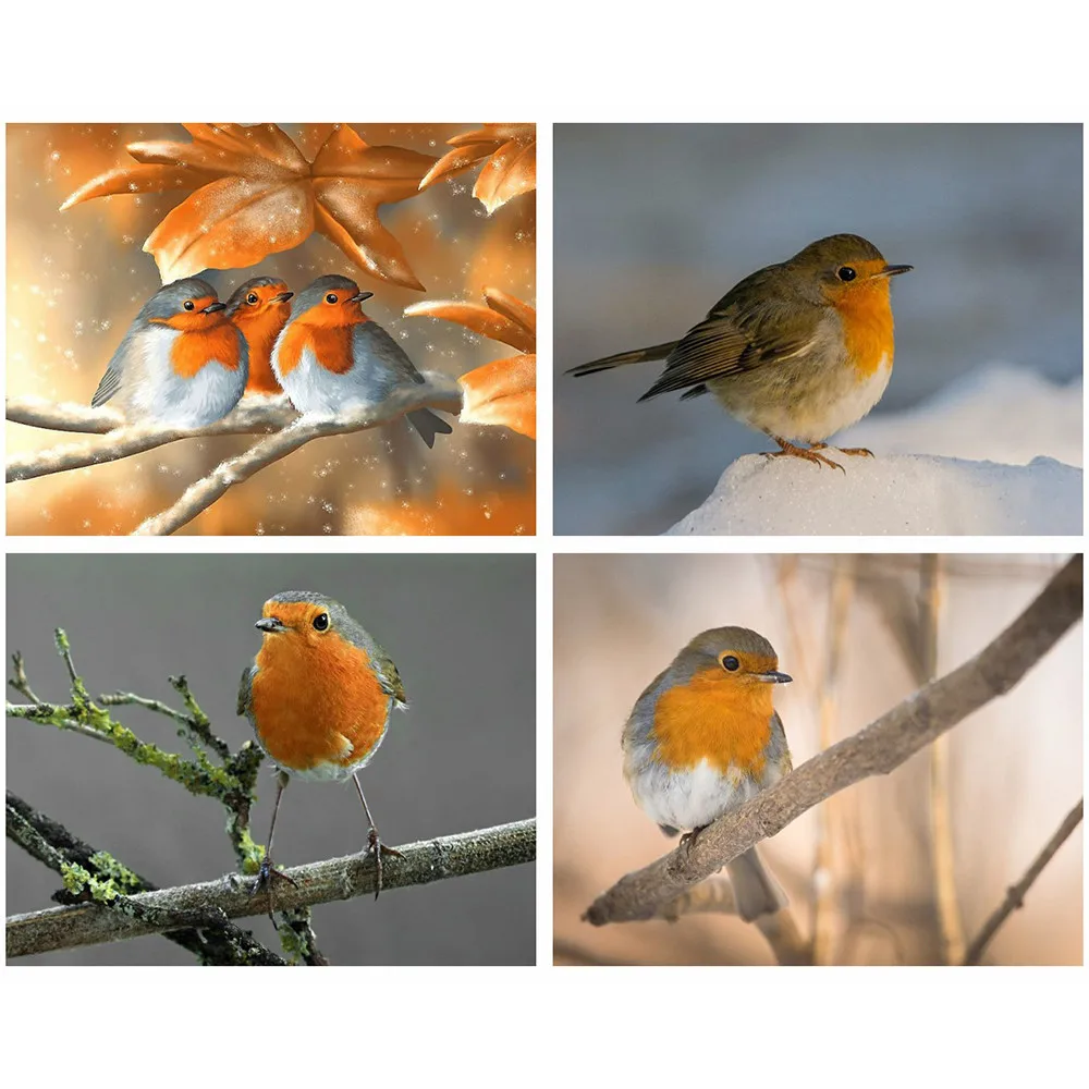 Алмазная 5d картина сделай сам с животными Стразы птица и крест Набор для вышивки