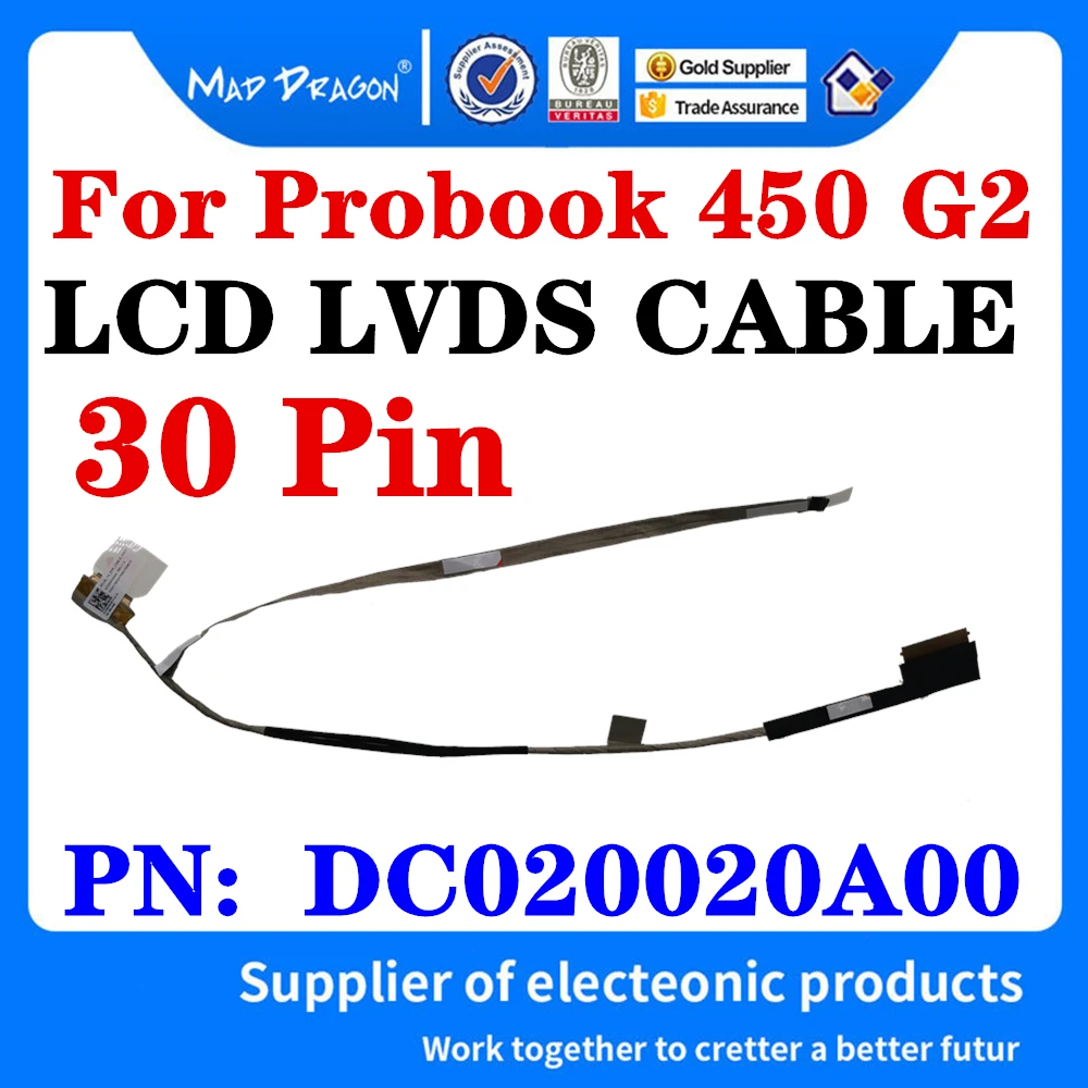 

Новый оригинальный DC020020A00 для HP Probook 450 G2 ZPL50 ремонт ноутбука LCD LVDS кабель ЖК-дисплей светодиодный видео гибкий кабель 30-контактный
