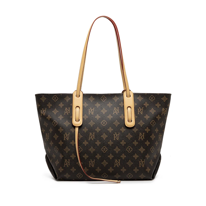 

2021 New Fashion Print Women's Leather Handbag Luxury Brand Designer Large Capacity Tote Bag Carteras Mujer De Hombro Y Bolsos