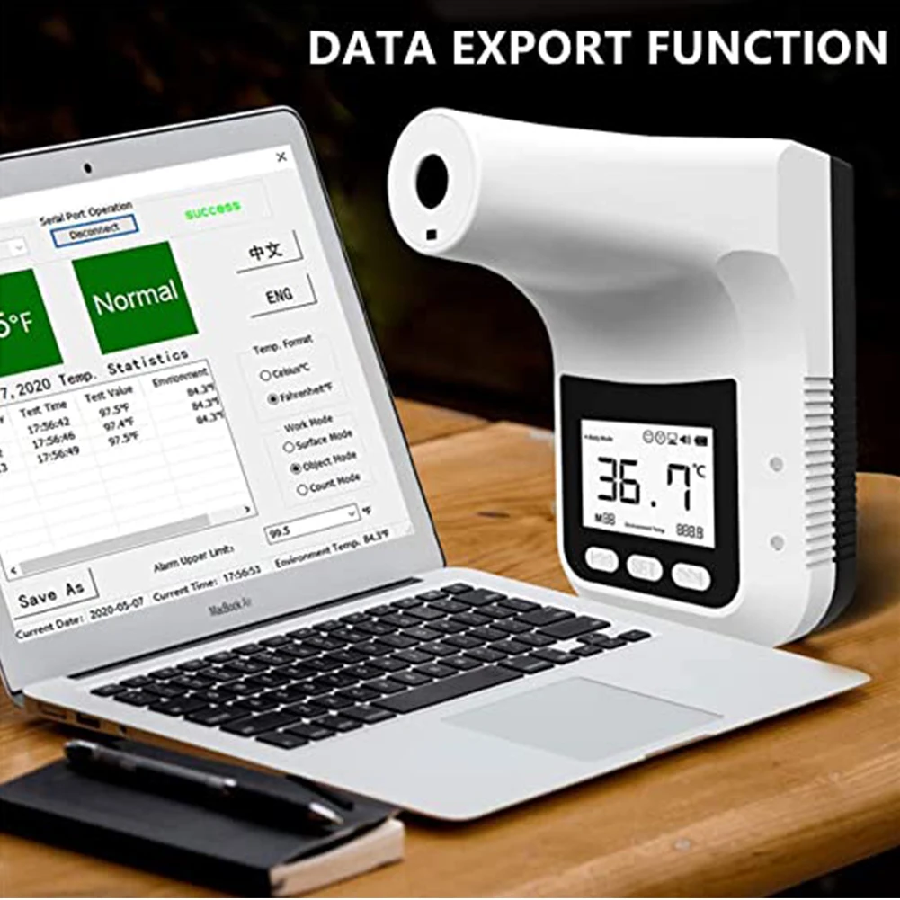 

Infrared Thermometer Non Contact Home With LCD Screen Wall Mounted Supermarket Forehead Temperature Measurement Smart Sensor