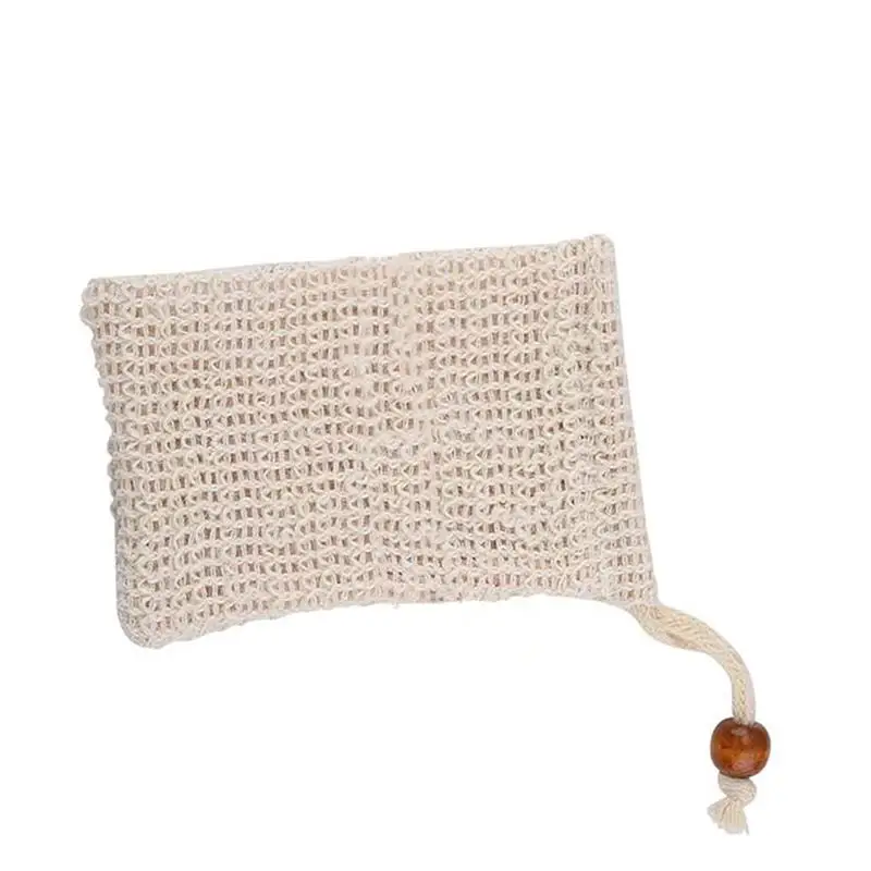 Высококачественный Отшелушивающий мешок для экономии мыла из рами натурального