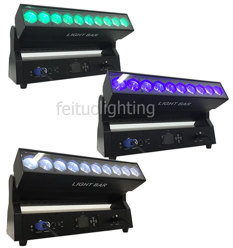 4X Профессиональный 10x30 Вт RGBW zoom wash led Луч движущаяся головка бар 4 в 1 светодиоды |