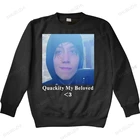 Классические толстовки Quackity для моих любимых, свитшот, хлопковые забавные повседневные кофты с капюшоном Geek, Мужская дышащая толстовка большого размера d черного цвета