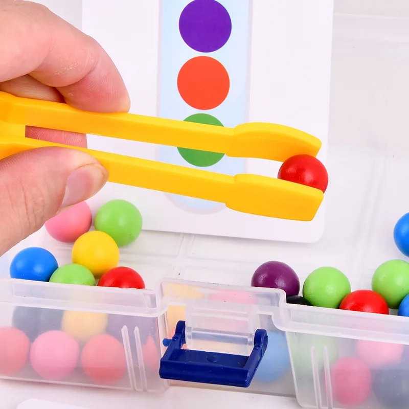 

Montessori Test Tube Clip Bead Toy Children's Logical Concentration Training Parent-child Games Children's Educational Toys