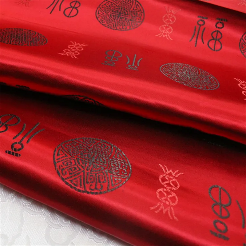 Жаккардовая парчовая ткань CF777 для традиционной китайской свадебной одежды