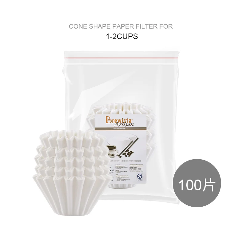 Brewista #155 #185 волнистый Налейте бумажный фильтр для кофе капельный волна 2-4 чашки