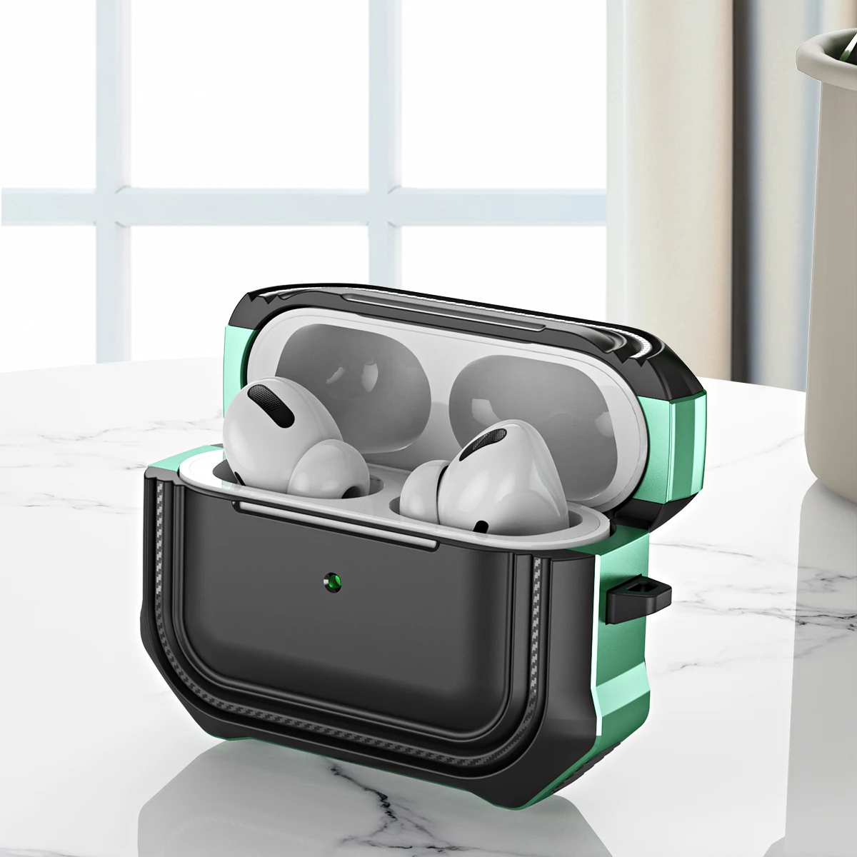 

Защитный чехол для Airpods pro, чехол из ТПУ и поликарбоната для Apple AirPods 3, 2, 1, чехол, аксессуары, беспроводные наушники с брелоком