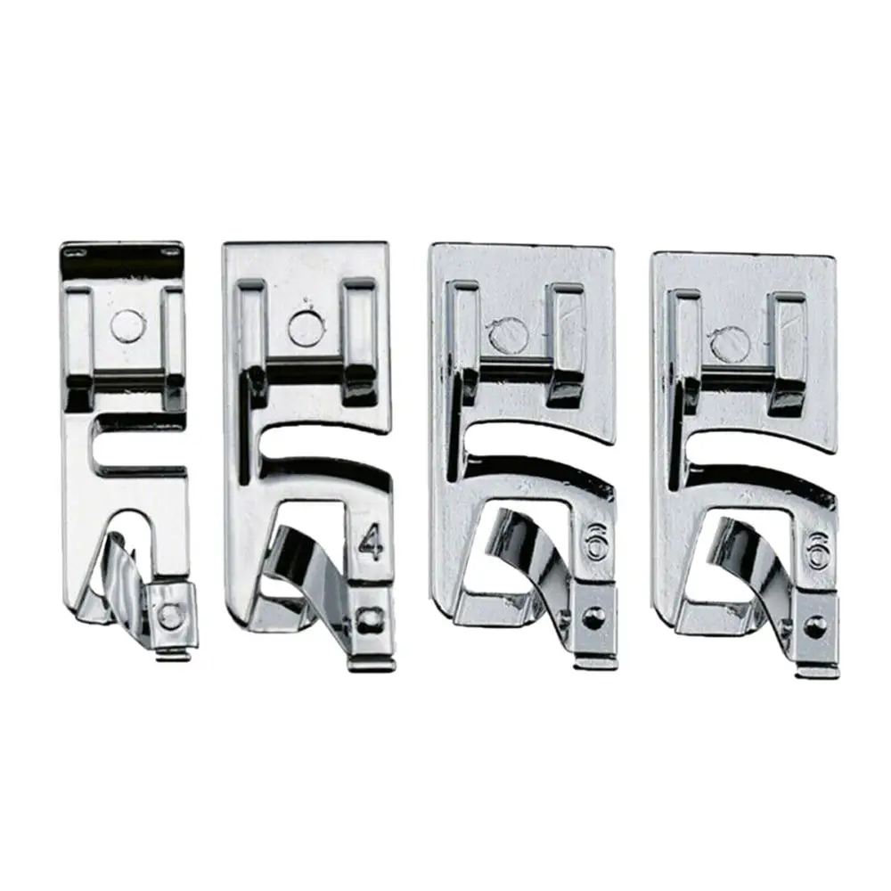 3/4/6 мм 4 шт. Швейные машины лапку узкие катушка для ног швейной Хеммер лапка