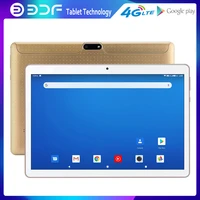 bdf new 10 inch tablet pc android 9 0 octa core 2gb ram 32gb rom dual sim card 4g phone call google play gps wifi bluetooth