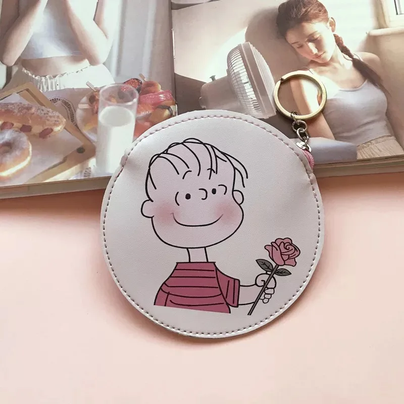 01 Peanuts Rogue Dog милый мультяшный Kawaii кошелек для мелочи из искусственной кожи тонкий мини кошелек для монет маленький ключ кошелек нулевой кошелек защелки сумки для гарнитур - Цвет: 01