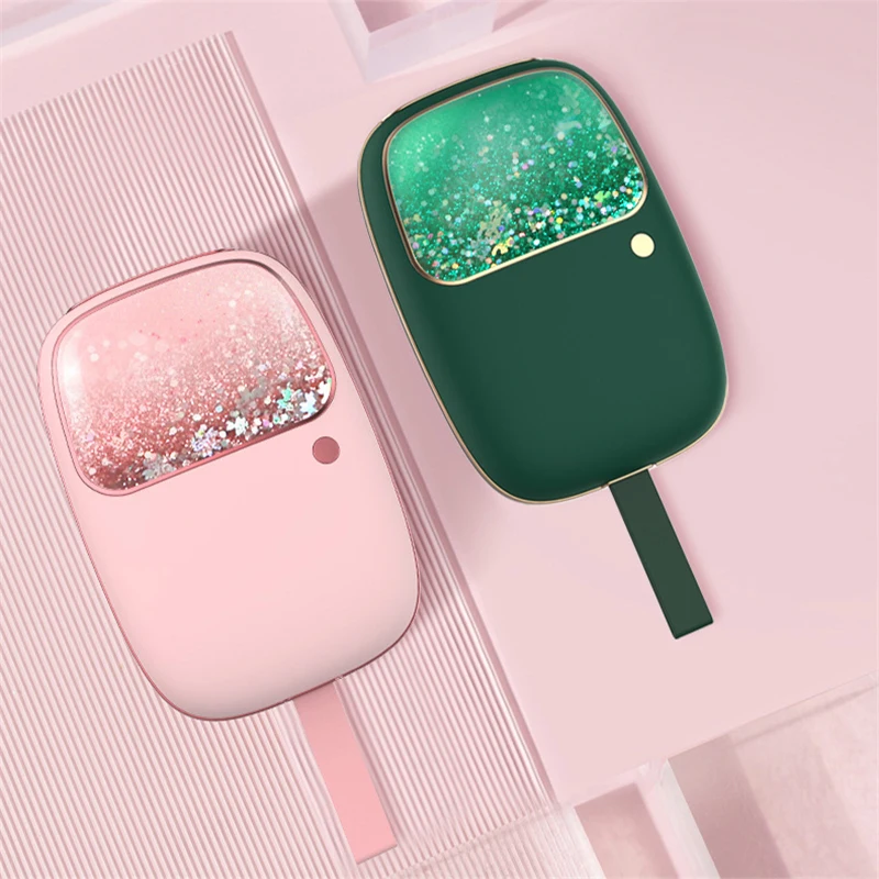 Mini Power Bank 10000mAh Hand Warmer Heater Powerbank Portable Charger External Battery for iPhone 13 12 Huawei Xiaomi Poverbank