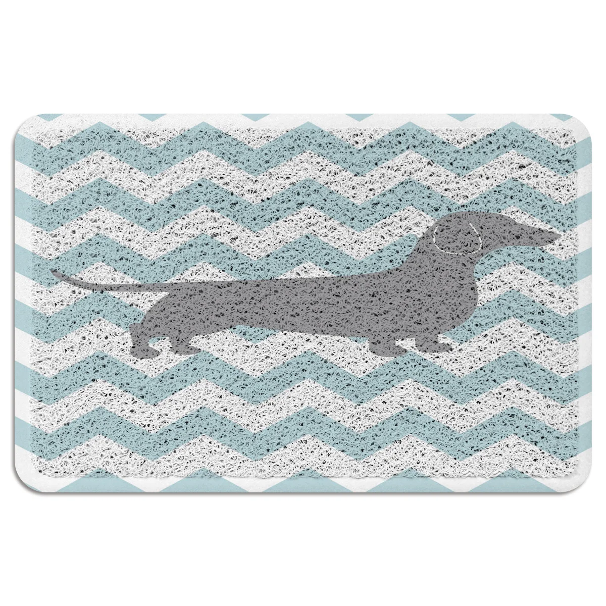 Такса собака Силуэт коврик ковер ПВХ Нескользящая подложка передние входные