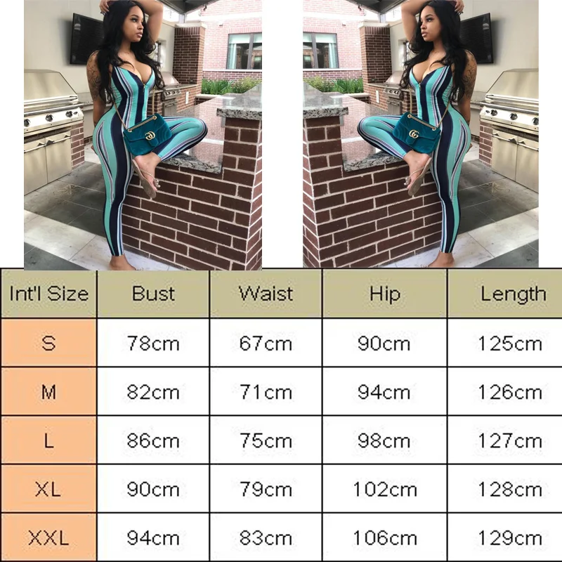 2020 сексуальный женский полосатый комбинезон безрукавка на бретелях облегающий