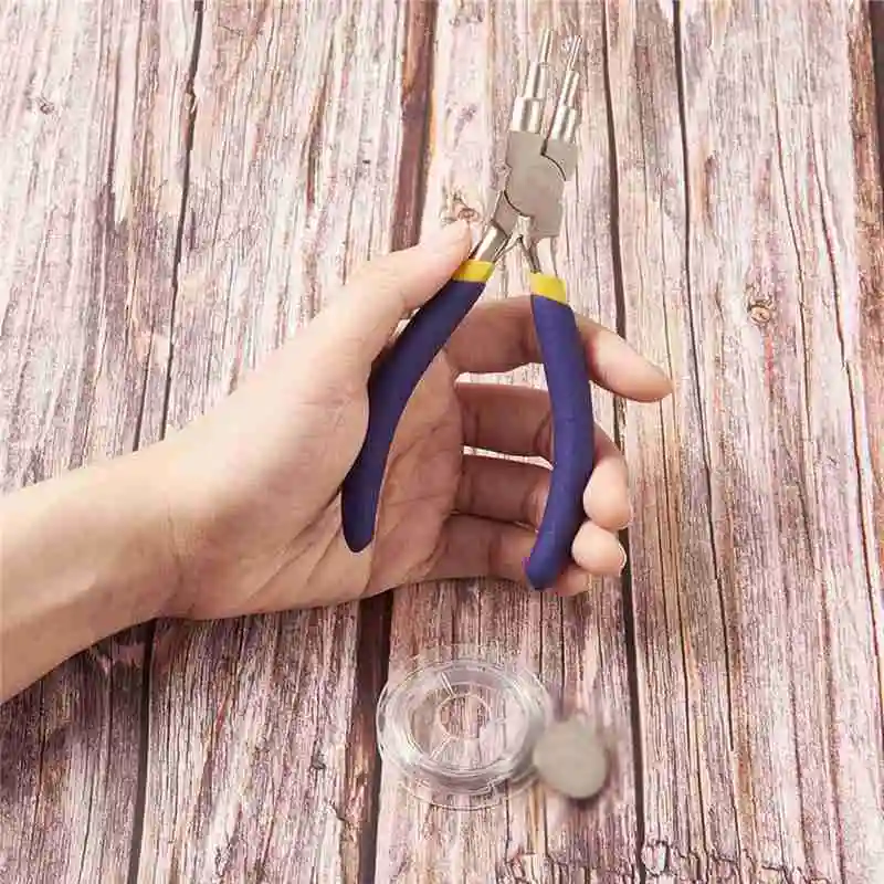 

Carbon steel round nose pliers Diy nickel iron pliers jewelry six-section making pliers accessories tools wholesale hand U4A4