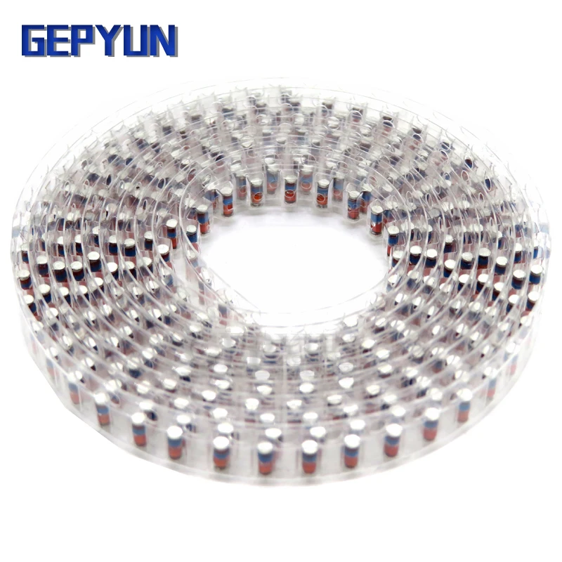 200 шт. ZMM 3V 3V9 4V7 5V1 7V5 8V2 10V 12V 15V 16V 18V 20V 24V 30V 36V 47V LL34 LL4148 SMD Zener пакет диодов 1/2W 0,5 диод w