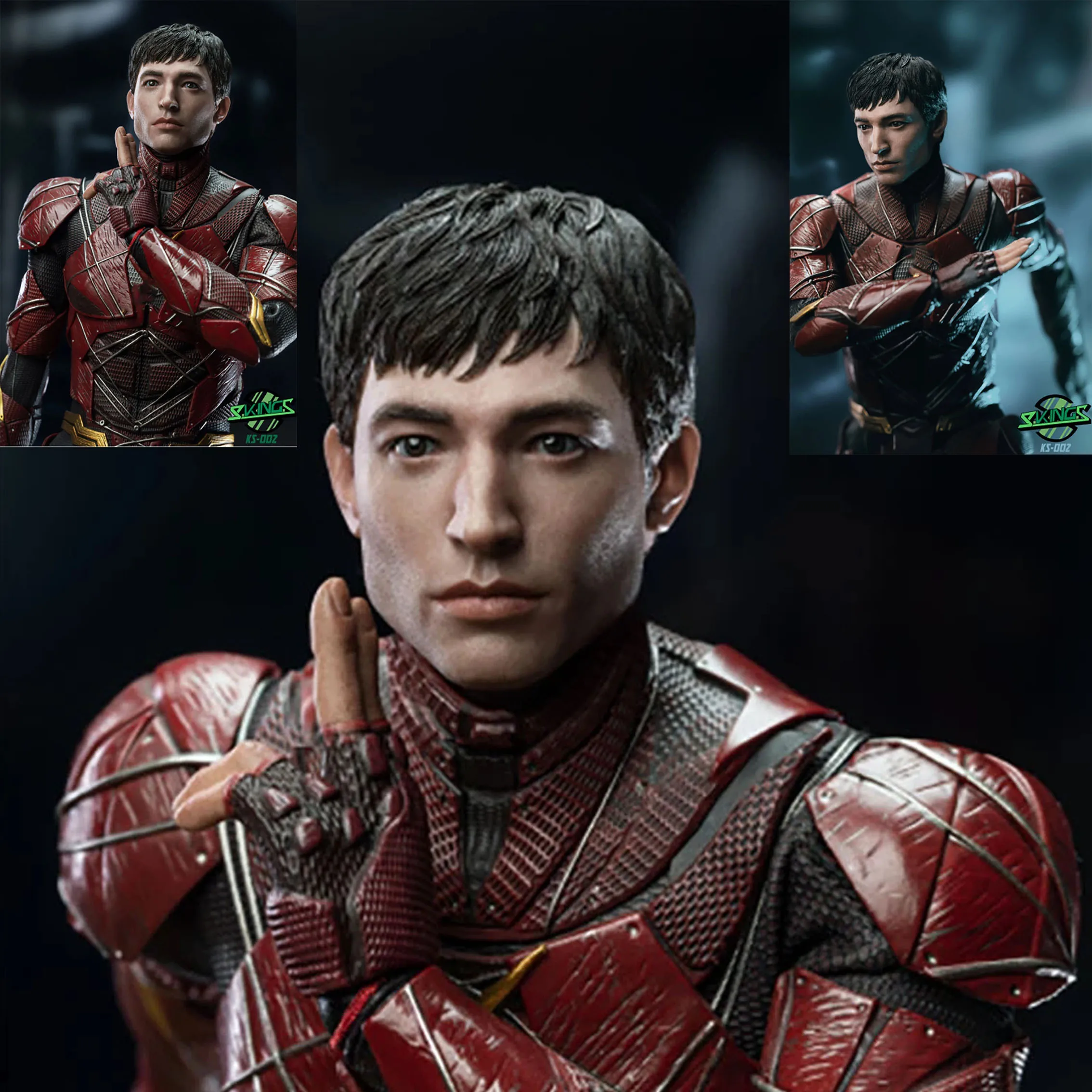 Масштаб 1/6 Ezra Miller Мужская голова солдата подходит для 12 дюймов фигурка
