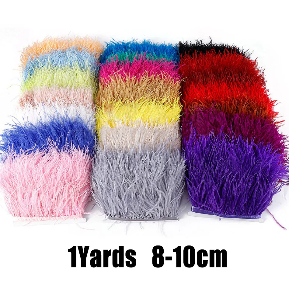 

Лента из страусиных перьев, 8-10 см