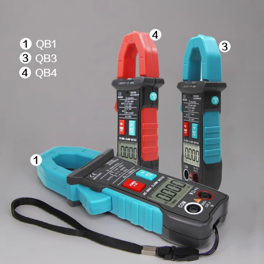 

Digital Clamp Meter DC/AC Voltage True RMS Auto-Ranging 4000 Counts Multimeter Live Check Resistance, Capacitance, Diode
