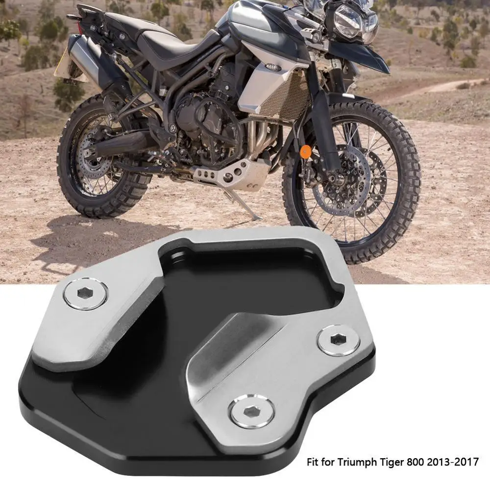 Боковая подставка для мотоцикла, расширитель, подходит для Triumph Tiger 800 2013 CNC алюминиевый антикоррозийный