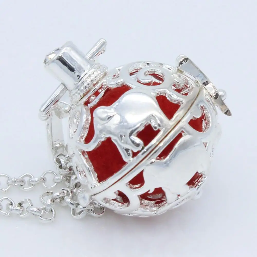 REYOW 1 шт покрытые серебром Медь любящее сердце Слон с крыльями ангела цветок