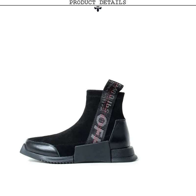 ZVQ/ г. Новые Модные осенние ботильоны удобная женская обувь без застежки с круглым носком на низком каблуке Прямая, размер 34-39