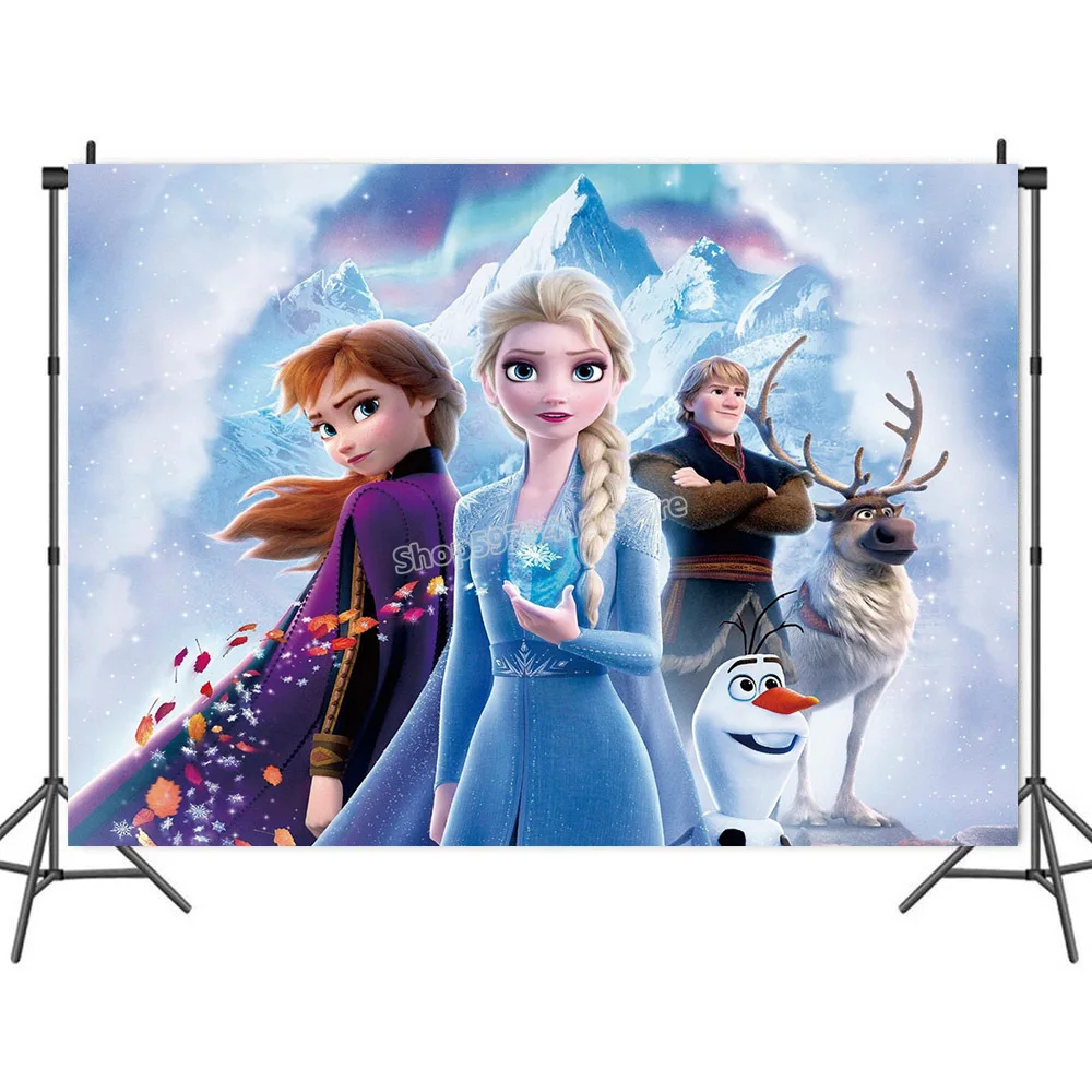 Disney Холодное сердце принцессами тематический фон для фотосъемки с изображением
