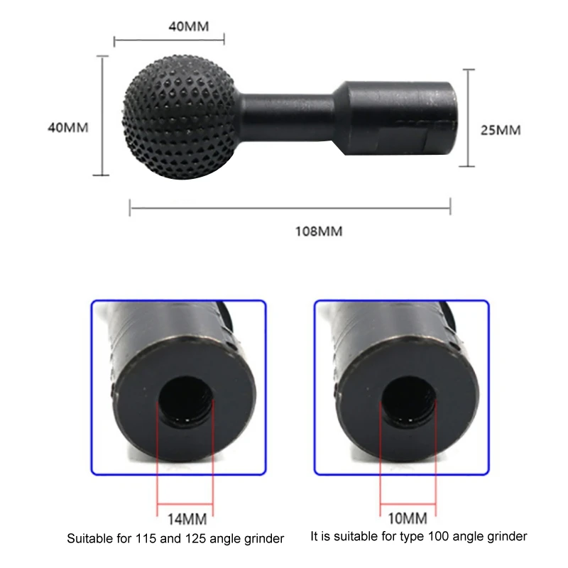 2 шт. 40 мм карбидный роторный напильник для резьбы по дереву полировки гравировки