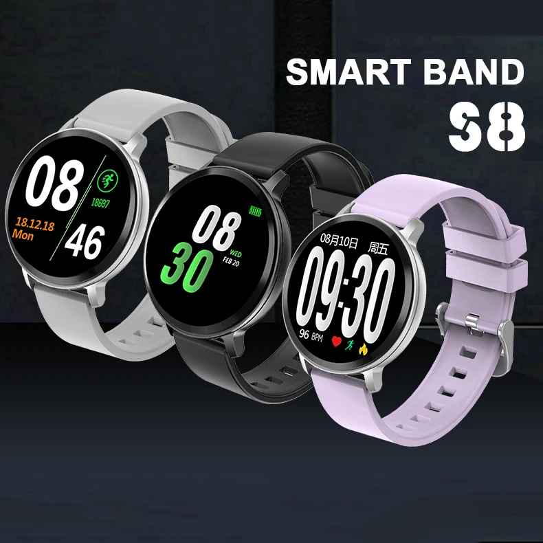 2019 Смарт часы фитнес трекер монитор сердечного ритма Smartwatch кровяное давление