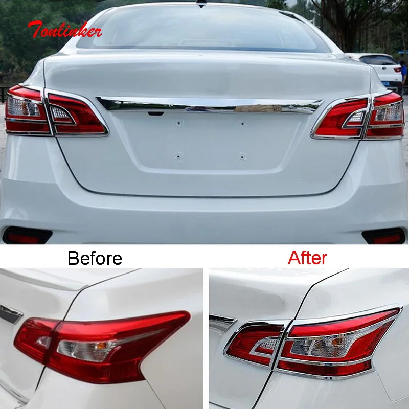 Tonlinker Внешняя Автомобильная задняя фара чехол наклейка для Nissan SYLPHY 2012-19