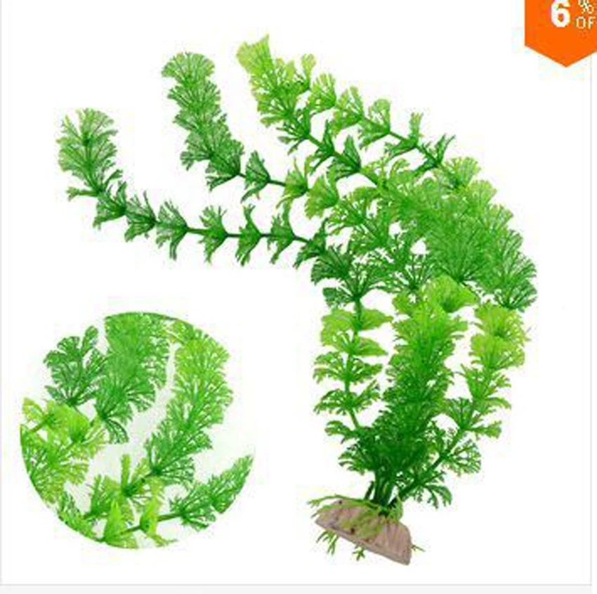 Подводная зеленая искусственная трава для аквариума украшение 30 см | Дом и сад