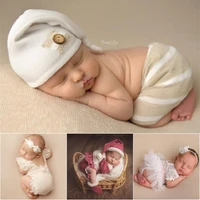 dvotinst newborn photography props baby outfits hat headband romper 0 1m fotografia accessories studio shooting photo props