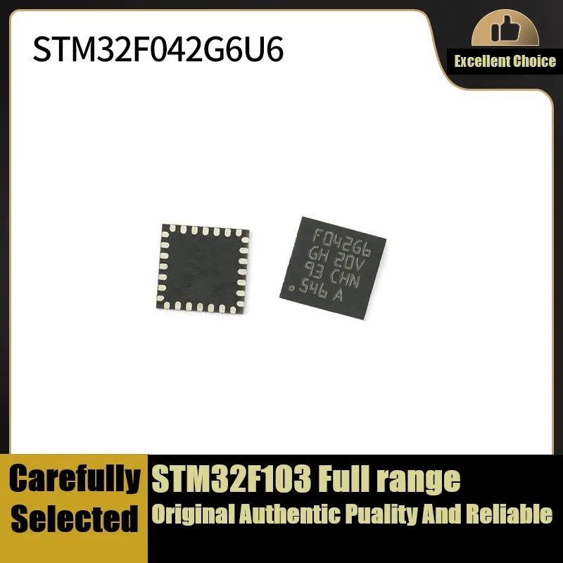 STM32F042G6U6 G6U6 UFQFPN-28 48MHz 32kB STM32F Full range original authentic | Электронные компоненты и