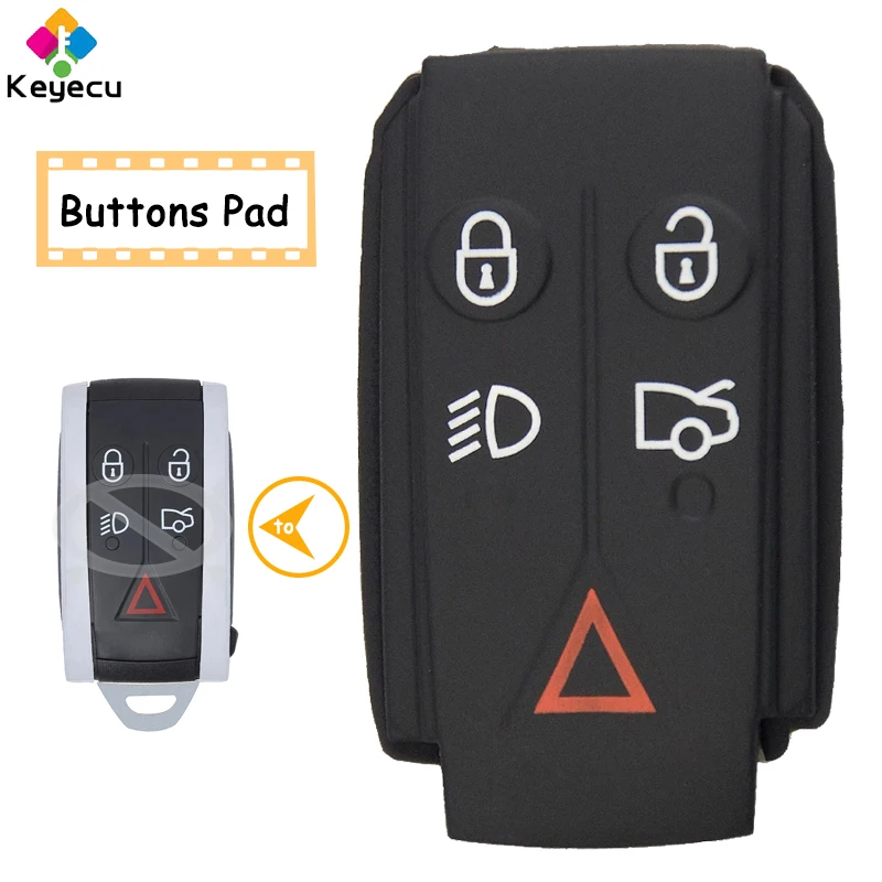 KEYECU резиновые кнопки Замена прокладки для умный дистанционный ключ автомобиля с