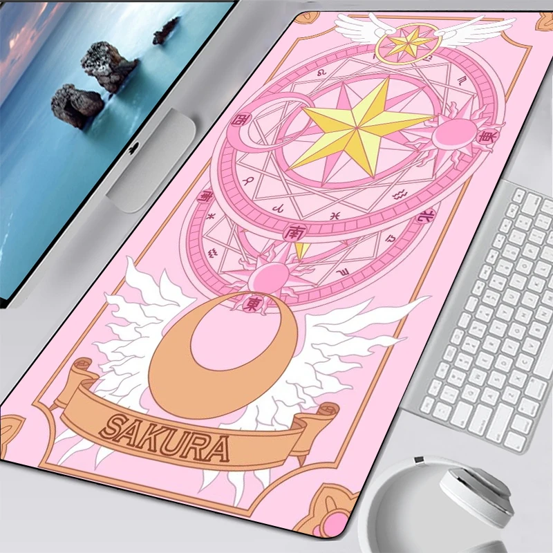 

Anime Mouse Pad Anime Sailor Moon Keyboard Mat Kawaii Girl Cute Pink Home Office Game Computer Desktop Protect mat gift