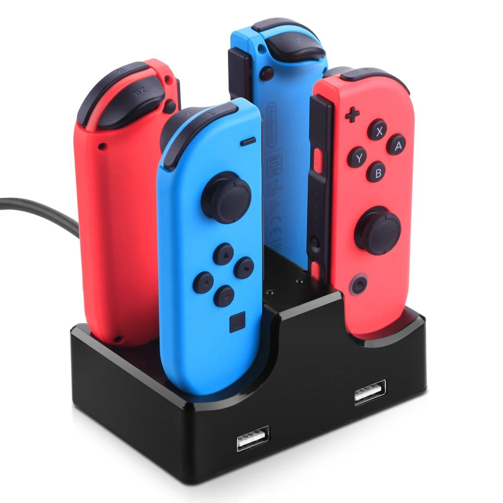 

Charging Dock Stand For Nintendo Switch 4 in 1 Joy-Con NS Handle Charger Controller Switch Game Accessories JoyCon