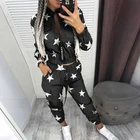 Спортивный костюм женский из двух предметов, повседневный топ на молнии с длинным рукавом и штаны для бега, уличная одежда, спортивные джоггеры