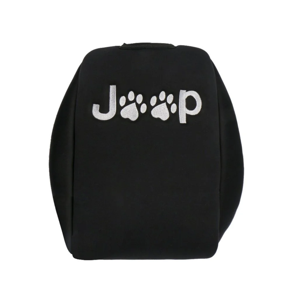 

Auto CarCenter Console Armrest Pad Cover With Dog Paws For Jeep Wrangler
