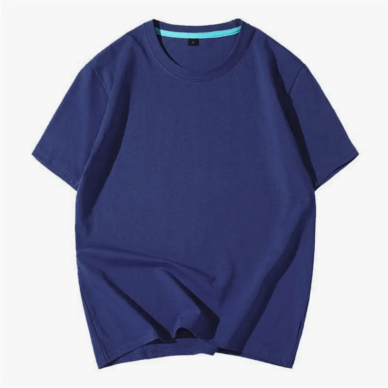

7218-Summer breathable short-sleeved t-shirt male six five-point sleeve loose half sleeve