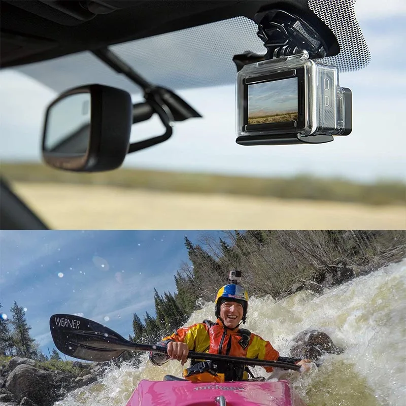Клейкие крепления для GoPro 7 6 5 4 3 изогнутые плоские 3M клейкие прокладки Go Pro Xiaomi Yi