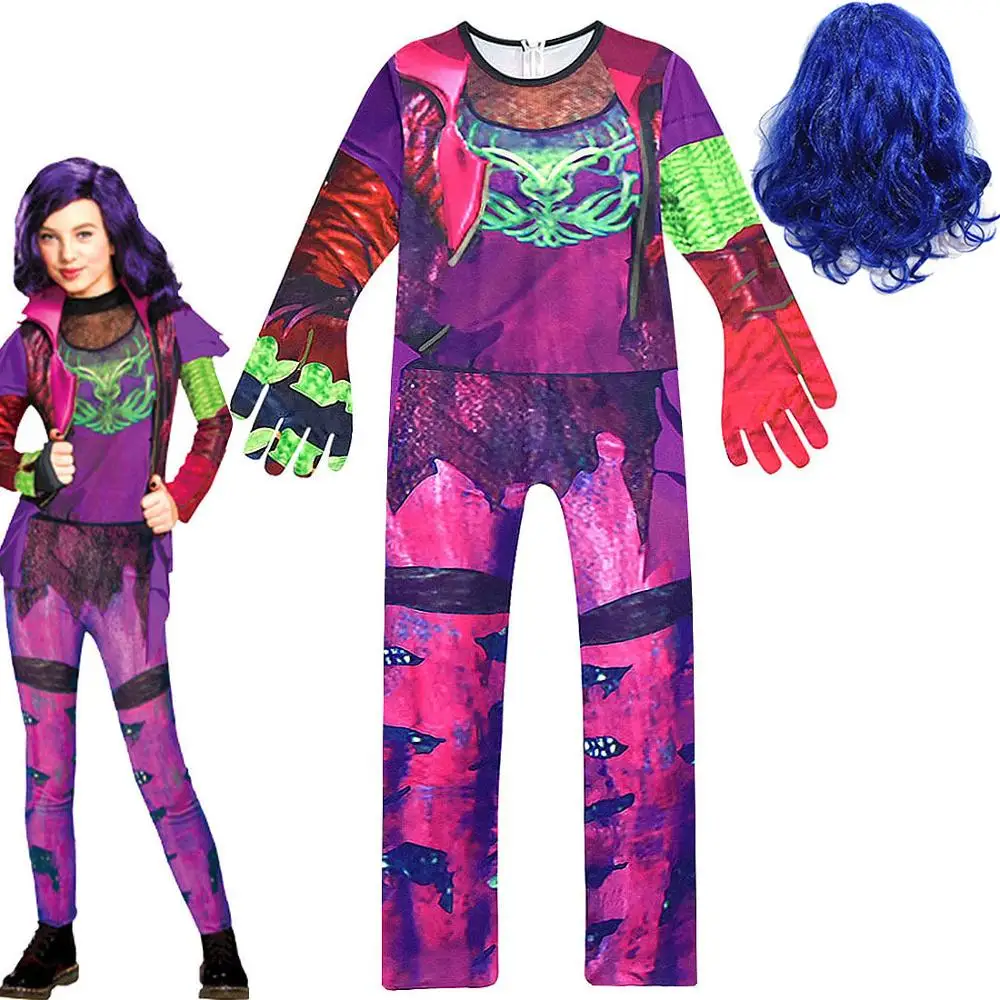 Нарядные Костюмы для девочек с изображением потоков мал Детские костюмы косплея