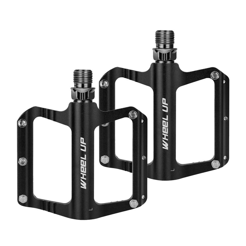 2 pcs WHEEL UP Aluminum Alloy Bearing Dead Fly Pedal Non-slip Foot Accessories Mountain Bike Bicycle Pedals Nylon Fiber | Спорт и