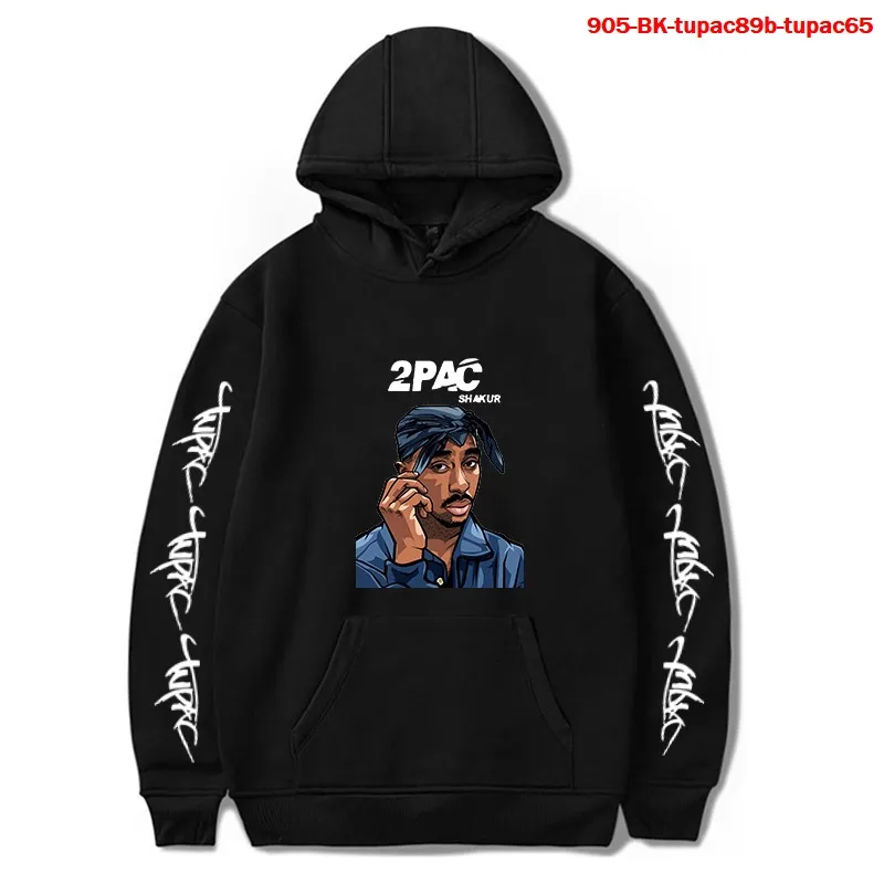 Winter Clothes Women Tupac Printed Men Sweetshirts Oversize Sweatshirt Couple Clothes Pullover Sweatshirt Hip-hop Streetwear Men