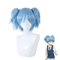 game sally face cosplay mask sally cosplay wig cap props party accessories blue wig