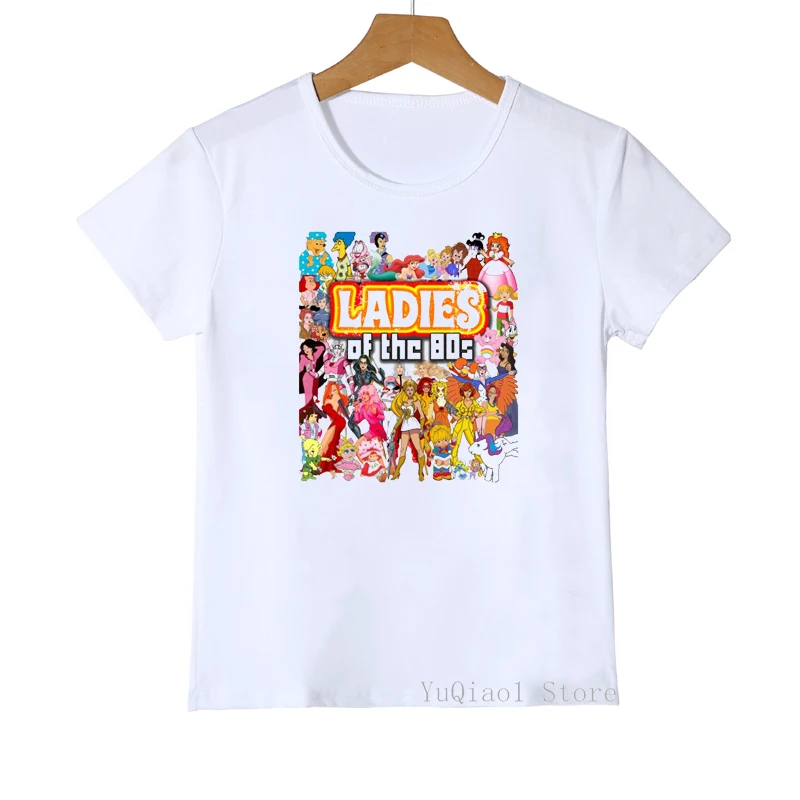 Camiseta con estampado de dibujos animados para ni&ntilde;os y ni&ntilde;as, ropa Harajuku Kawaii, camisetas de moda de verano-2